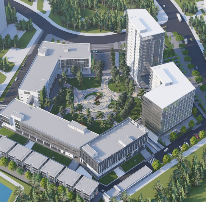 Hình ảnh các phân khu chức năng của ITERA