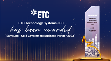 ETC nhận chứng nhận Gold Government Bussiness Partner 2023 từ Samsung