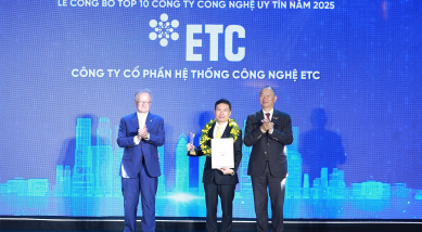 ETC NHẬN DANH HIỆU TOP 10 CÔNG TY CÔNG NGHỆ UY TÍN NĂM 2025