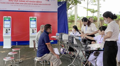 ETC & EPAY assist the installation of health check-up kiosks in Tien Lu: Promoting policy, Spreading responsibility
